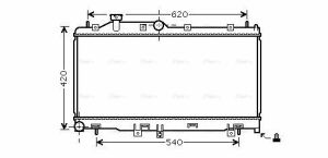 Радіатор охолодження forester, impreza, legacy iv, outback, xv 1.6/2.5 03-
