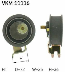 SKF VW Ролик натяжителя ремня SHARAN 1,8T 95-, Golf |V, Bora, SKODA Octavia, AUDI A3, A4