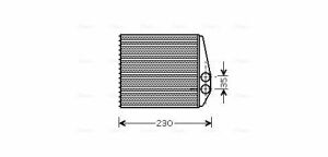 Радиатор отопления Signum, Vectra C, Fiat Croma 05-, Cadillac, Saab OPEL