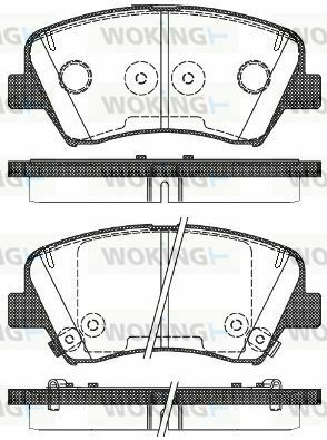 Тормозные колодки пер. Ceed/Cerato/Elantra/Equus/i30 (09-21)