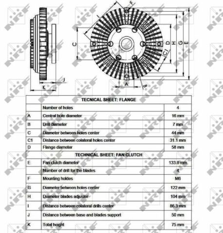 Муфта вентилятора Hyundai H-1 2.4 00-04