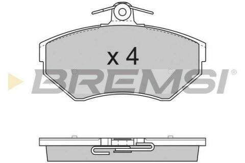 Гальмівні колодки пер. VW Polo 95-02/Golf 91-06 (TRW)