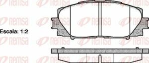 TOYOTA Колодки гальмівні передні.Yaris 05-,Prius 09-