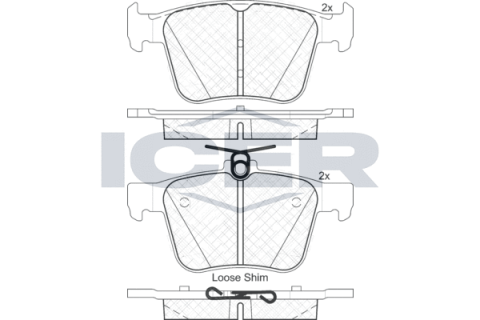 Колодки тормозные (задние) Skoda Kodiaq/SuperB/VW Touran/Passat B8 14-/Golf/Seat/Audi A3 12-/Q3 18-