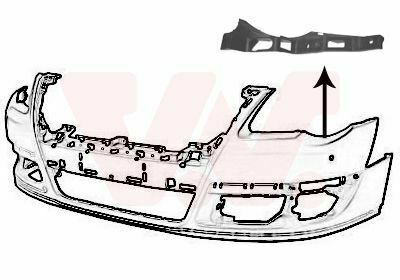 Кронштейн кріплення бампера (переднього/L) VW Passat 05-10