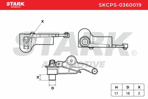 Імпульсний датчик, колінчатий вал