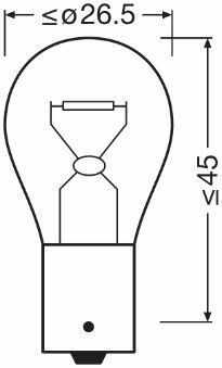 7511TSP OSRAM ЛАМПА 21W 24V BA15S UNV1