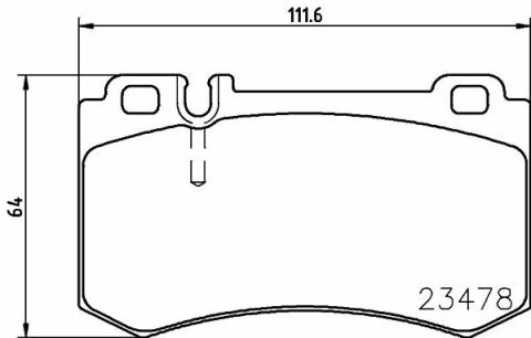 HELLA DB Колодки торм. W220