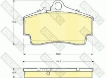 Комплект тормозных колодок, дисковый тормоз