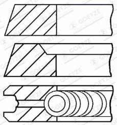 Кільця поршневі VW Golf V 03-09, Audi A4 00-06, Skoda Octavia Tour 96-10