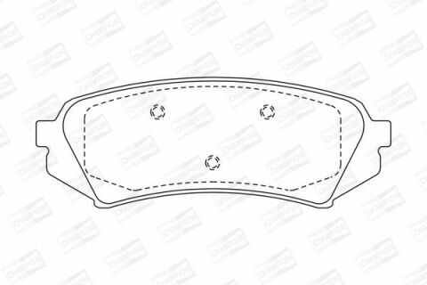 CHAMPION TOYOTA Гальмівні колодки задн. Land Cruiser 98- CHAMPION TOYOTA Гальмівні колодки задн. Land Cruiser 98-