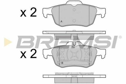 Тормозные колодки зад. Renault Latitude 11-(ATE) (123,1x50,6x16,9)