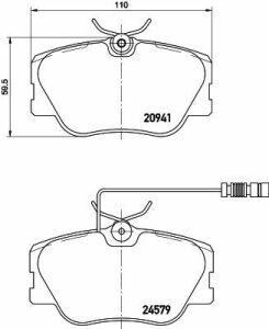MINTEX Колодки гальмові перед. DB W124/201