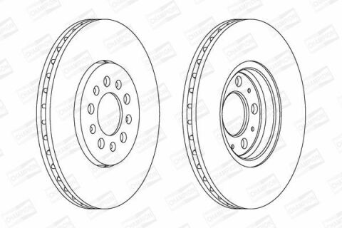 Гальмівний диск передній Audi A1Golf IV, Polo Skoda Fabia, Octavia I, Roomster, Polo 96-VW