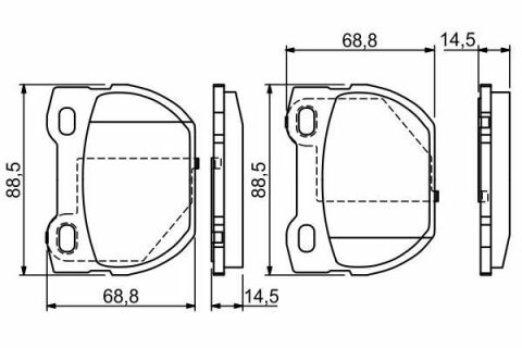 Гальмівні колодки задні LANDROVER 90,110,130 94-