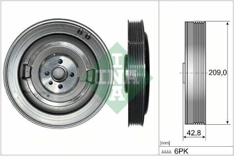 Шкив коленвала Audi A4/A6 2,0TDI Mild Hybrid 18-