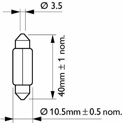 Автолампа 10W