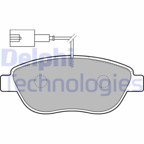 Тормозные колодки (передние) Fiat Doblo 01-/Opel Combo 12- (Bosch) (с датчиком)