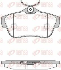 Тормозные колодки задние Citroen Jumpy, Fiat Scudo, Peugeot Expert 07–
