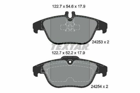 Колодки тормозные (задние) MB C-class (W204/C204)/E-class (C207/A207) 1.6-5.5 07- (Teves) Q+