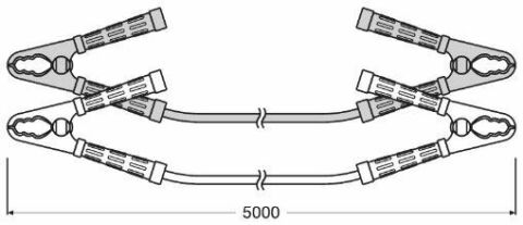 Пускові дроти Osram 1200А 5м