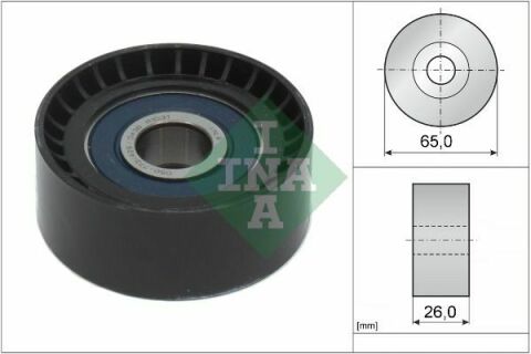Ролик генератора Opel Astra J 09-15(паразитний) (65х26) Ролик генератора Opel Astra J 09-15(паразитний) (65х26)