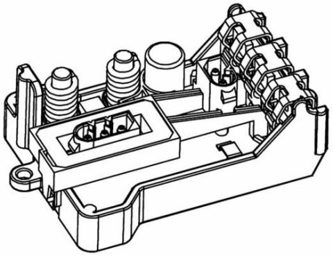 Реостат пічки E65/E67 3.0-6.0 01-08 (+AC)