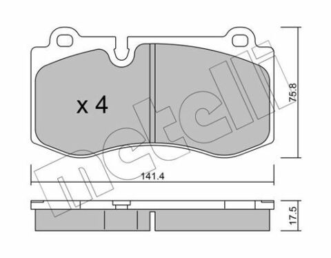 Колодки тормозные (передние) MB E-class (W211) 05-09/S-class (W221) 05-13