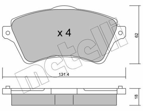 Колодки гальмівні (передні) Land Rover Freelander 98-06