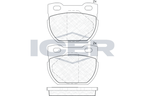 Колодки гальмівні (задні) Land Rover Defender II/Dodge D200 90-16