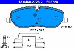 Колодки гальмівні (передні) Land Rover Discovery III/IV 04-18/Range Rover III 02-12/Sport I 05-13