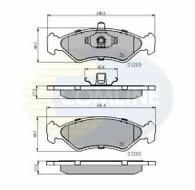 CBP0876 Comline - Гальмівні колодки до дисків