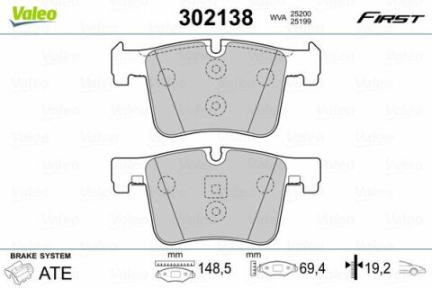 Колодки гальмівні (передні) BMW 1 (F20-21)/2 (F22/F87/F45-46)/3 (F30-31/F34/F80)/4 (F32/F36)/X3 11-