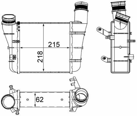 Интеркулер AUDI A4 II 00-