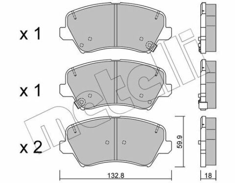 Колодки гальмівні (передні) Hyundai Elantra/ i30/Veloster 11-/Kia Cee'd/Cerato 12-/Soul 09- Колодки гальмівні (передні) Hyundai Elantra/ i30/Veloster 11-/Kia Cee'd/Cerato 12-/Soul 09-