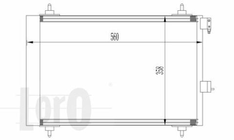 Радиатор кондиционера Berlingo/Partner 1,1/1,4/1.6HDI/1,9D 98-