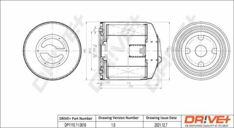 DP1110.11.0016 Drive+ - Фильтр масла