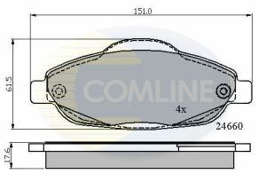 CBP01765 Comline - Тормозные колодки для дисков