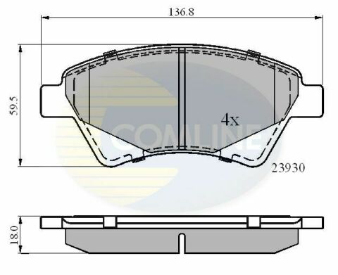 CBP01160 Comline - Тормозные колодки для дисков