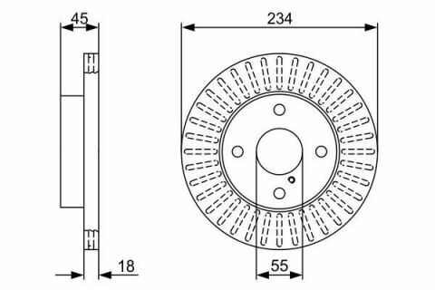 Диск тормозной передний 323-98 MAZDA