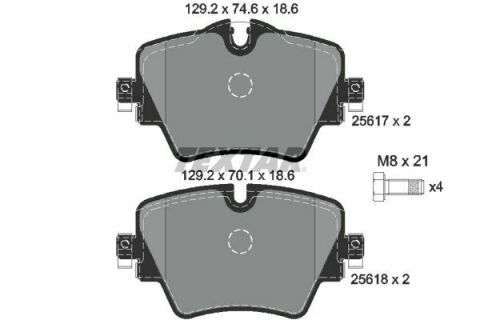 Колодки гальмівні (передні) BMW 5/X3/X5 13- (Lucas) Q+