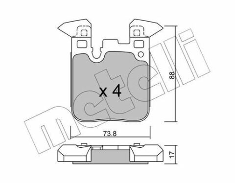 Колодки гальмівні (задні) BMW 1 (F20/F21)/3 (F30/F31/F34) 11- B37/B47/N13/N47/N55 Колодки гальмівні (задні) BMW 1 (F20/F21)/3 (F30/F31/F34) 11- B37/B47/N13/N47/N55
