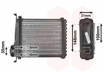 Радіатор пічки Volvo C70/S70/V70 95-05