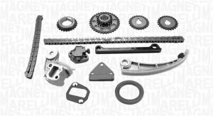 MAGNETI MARELLI К-кт ланцюга ГРМ (2 ланцюги + 3 шт. напрямні + 2 натягувачі +4 шестерні)