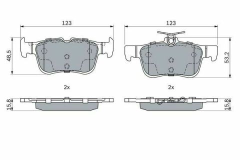 Колодки гальмівні (задні) Ford Mondeo/Galaxy/S-Max 14-