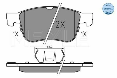 Колодки гальмівні (передні) Ford Focus/Kuga 1.0-2.0 EcoBoost18-(Ate)