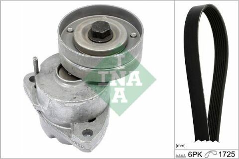 Комплект ремня генератора Opel Astra/Vectra 89-02 (6PK1725)