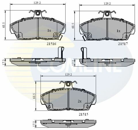 CBP3232 Comline - Тормозные колодки для дисков