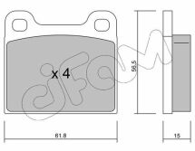 DB Тормозные колодки задн.W123/126Opel,Volvo