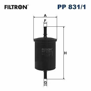 FILTRON Фільтр топл. CITROEN, FIAT, PEUGEOT (138*56*8/8)